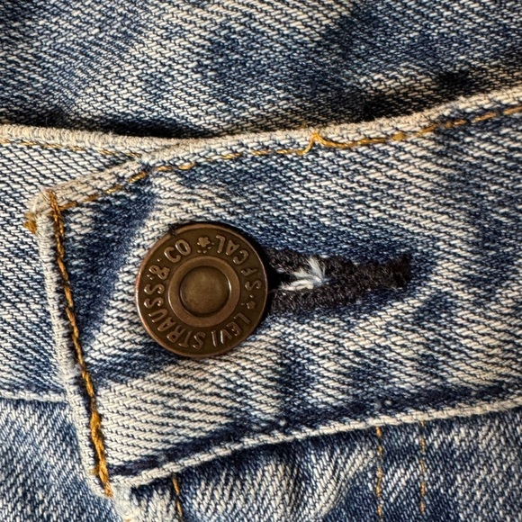 Levi’s LVC Women’s 505 0217 Big E Distressed Zipper Fly 100% Cotton Jeans 28 - Picture 10 of 16